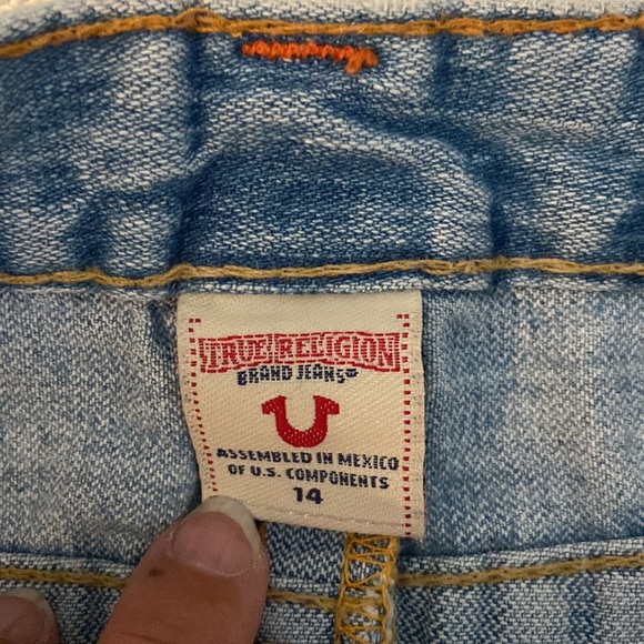 True Religion, Girls Sz 14, Distressed Skirt - Picture 4 of 6